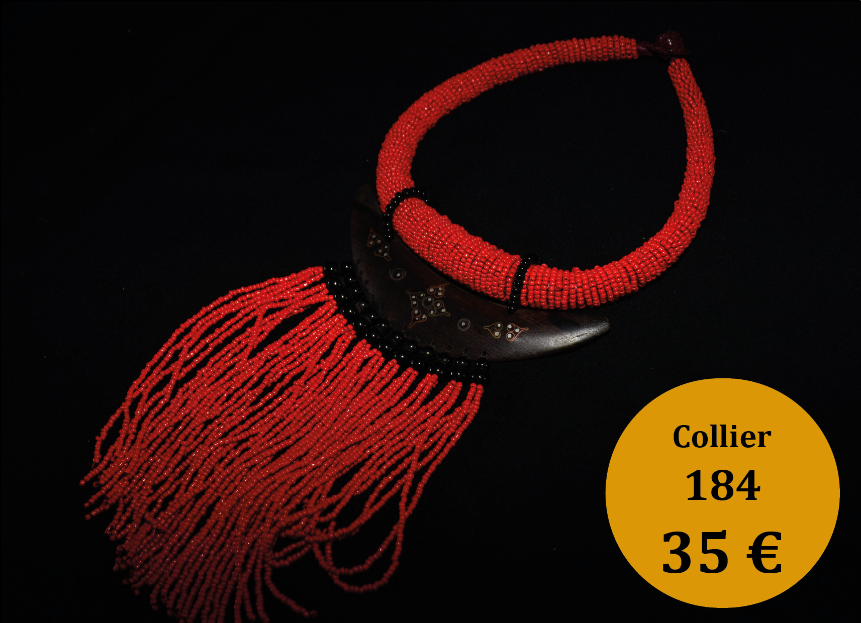 Collier en perles "184"