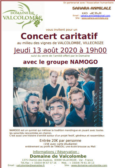 Concert de Namogo 2020